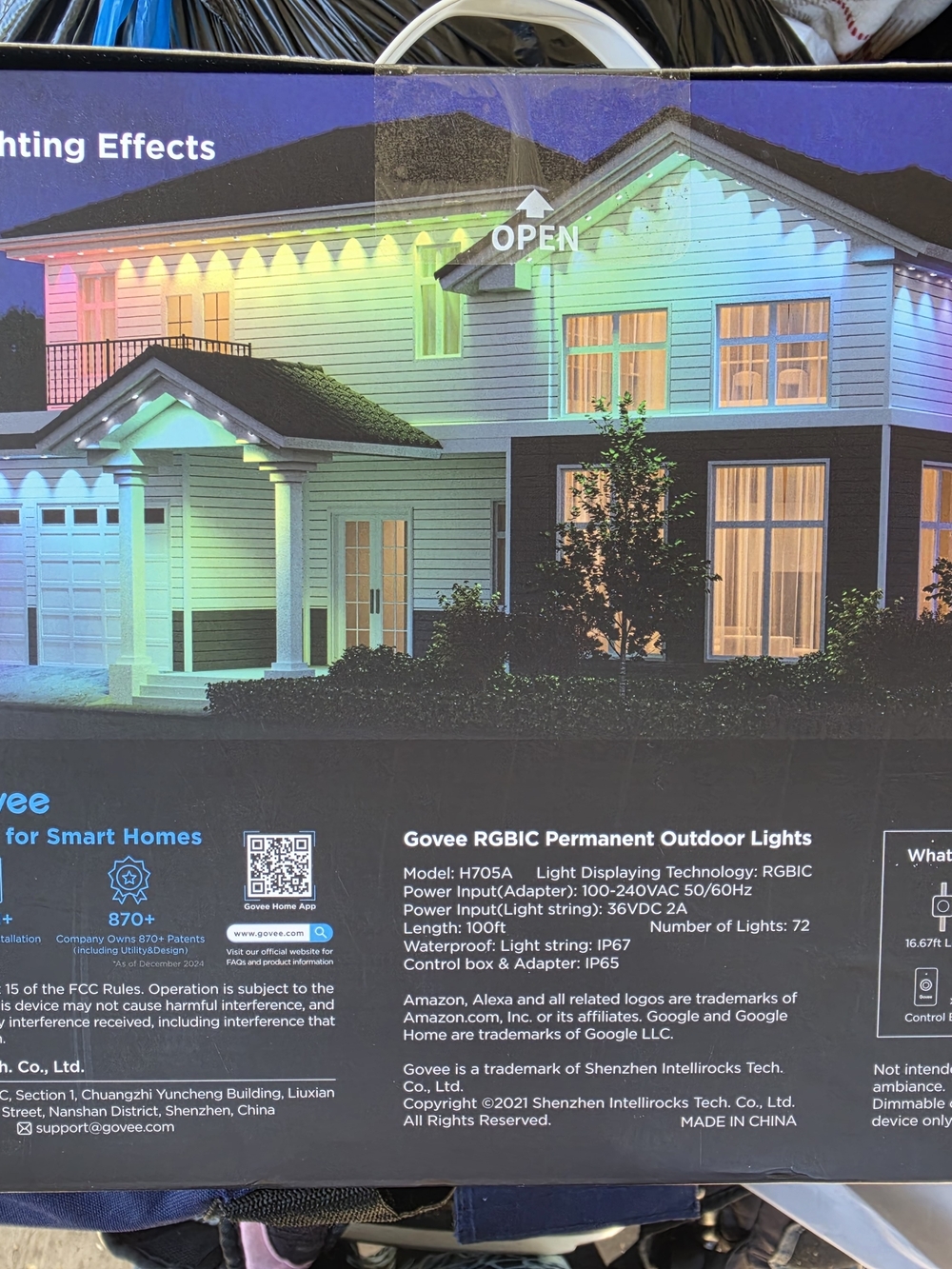 GOVEE SMART LIGHTING RGBIC Outdoor Permanent Lights - Multicolor